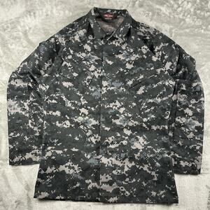 Tru-Spec ACU Digital Camo Combat Jacket Mens Small Long Military Tactical BDU